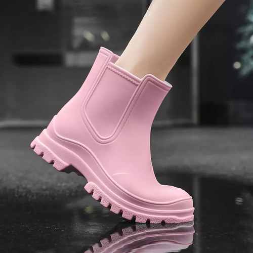 Botas De Mujer Casual Impermeables Lluvia Antideslizante