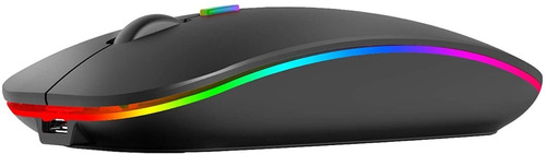 Mouse Inalambrico Recargable Led 