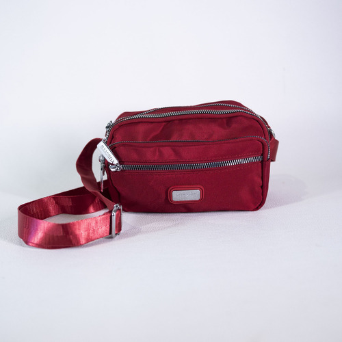 Cartera Bandolera Microfibra Arpelli Ru23-43 Arpelli Color Rojo