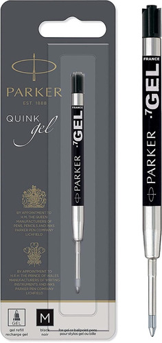 1 Repuesto Bolígrafo Parker Tinta Gel Pluma Punto Medio