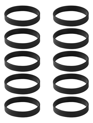 L 10 Piezas/paquete De Silicona Negra