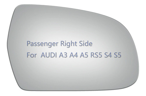 Espejo Lateral Cristal Para Audi A3 A4 A5 Quattro S4