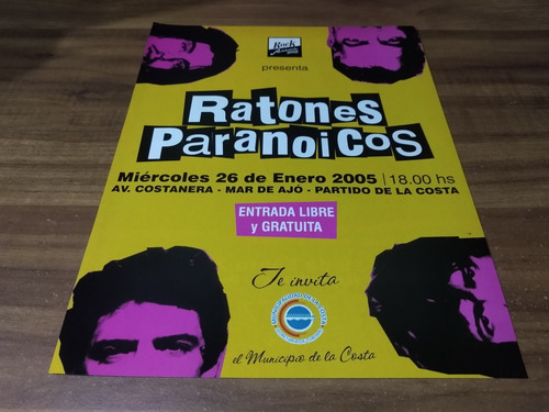 (pc645) Publicidad Ratones Paranoicos * Mar De Ajo * 2005