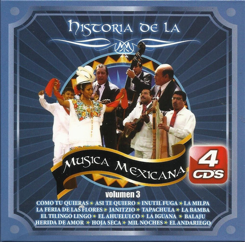 Historia De La Música Mexicana Volúmen 3 | 4 Cds Nuevo