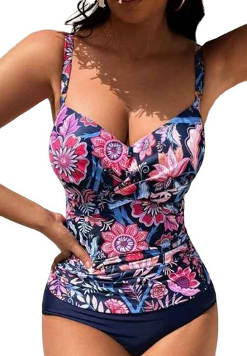 Trikini Push Up Estampado Floral Talle Xl Shein