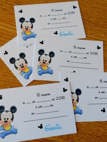 100 Tarjetas Personales Infantiles Personalizadas