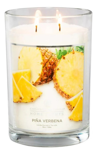 Vela Aromática Piña Verbena De Cera De Soya 538g