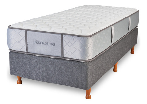 Sommier La Cardeuse Primor de Luxe 1 1/2 plaza de 190cmx120cm  gris