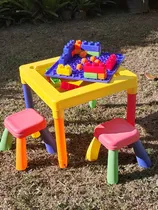 Comprar Mesa De Juego Y Tareas Pa Niños, Contiene Bloques Para Armar