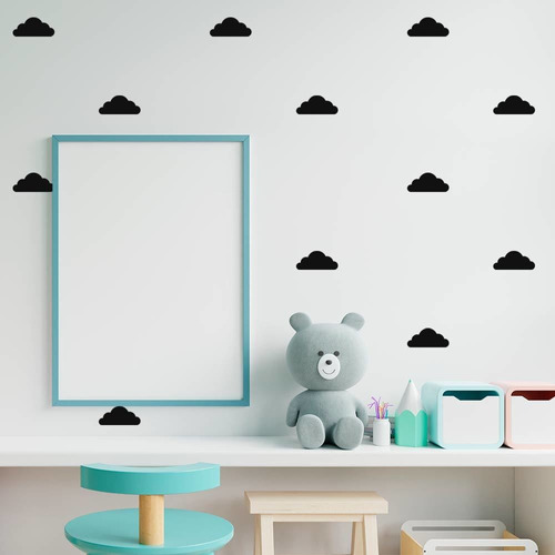 Adhesivo decorativo infantil con forma de nube, 100 unidades, 10 cm