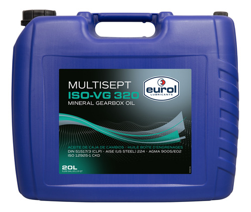 Aceite Mineral Para Cajas Eurol Multisept Iso-320, 20l