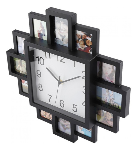 Reloj De Pared 2 En 1 + Marco De Fotos Decoración De Sala De