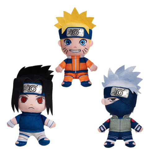 Peluche Pequeño Just Play Naruto Kakashi 17.8 Cm Multicolor Color
