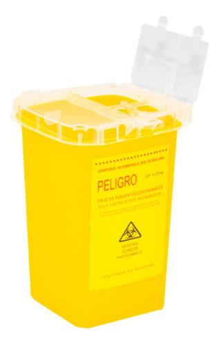 Caja Plastica, Desechos Corto Punzante 1 Litro- Deltamed-