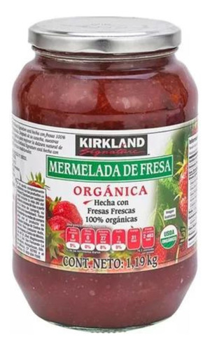 Mermelada De Fresa Orgánica 1.19kg Kirkland