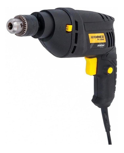 Furadeira De Impacto Hammer 550w 127v 3/8  Gyfi1000 Preta