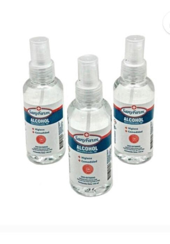 Alcohol Microfiltrado Spray Para Mano Sanyfarm 140 Ml