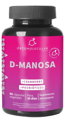 Ortomolecular D Manosa Con Cranberry Y Probioticos 90 Caps