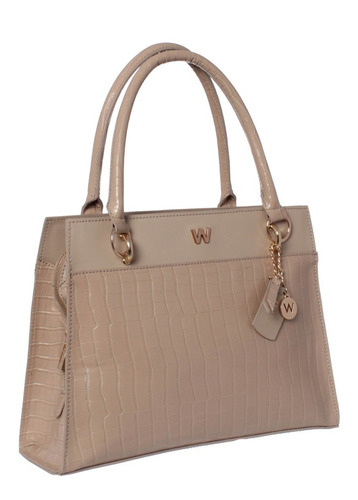 Bolsa Para Dama Tipo Satchel Westies Beige Hbcastalejowe