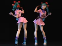 Comprar Dragon Ball Bulma V3 Mrx Sla Stl Obj Impresión 3d