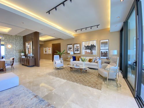 Apartamento En Bella Vista Con Espectacular Vista Al Mar Y Al Parque Mirador Sur En La Exclusiva Av Anacaona