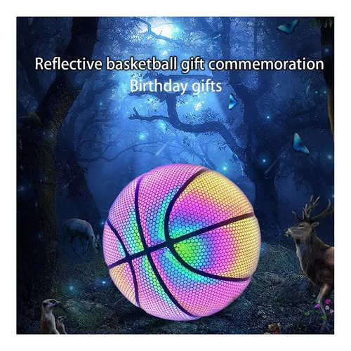 Bola de Basquete Refletiva Holográfica edição especial neon – MDL SHOP