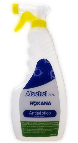 Alcohol Antiseptico X 500 Ml Spray Roxana