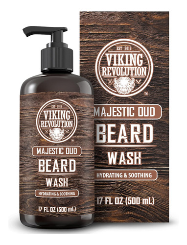 Viking Revolution Majestic Oud - Jabon Para Barba Para Hombr