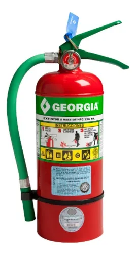 Matafuegos Georgia Hfc 236 Fuegos Abc 2,5 Kg Agente Limpio