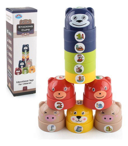 Juego I Stacking Blocks Plastic Block Tower Building Blocks