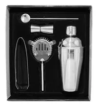 Comprar Kit Set Barman Bartender Coctelera Tragos Acero Inox En Caja
