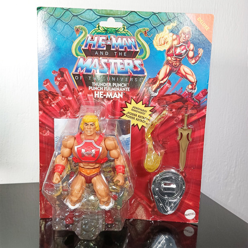 Masters Of The Universe Origins Dlx He-man Punch Fulminante (Usado)