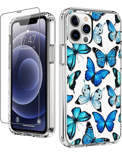 Luhouri Teléfono 12 Pro Max Funda Con Protector De Pantalla,