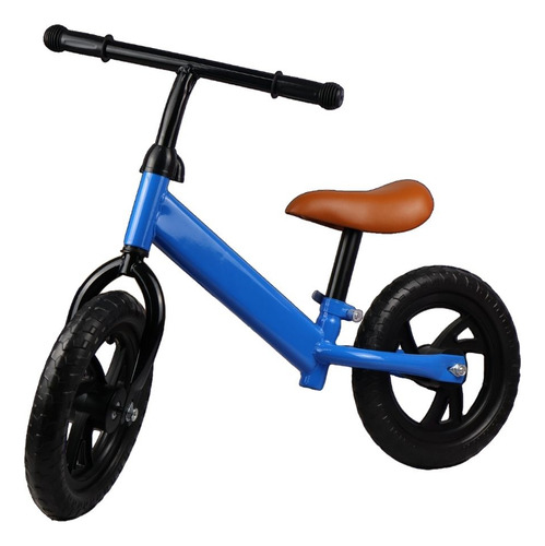 Bicicleta De Equilíbrio Sem Pedal Ideal Para Crianças Cor Azul