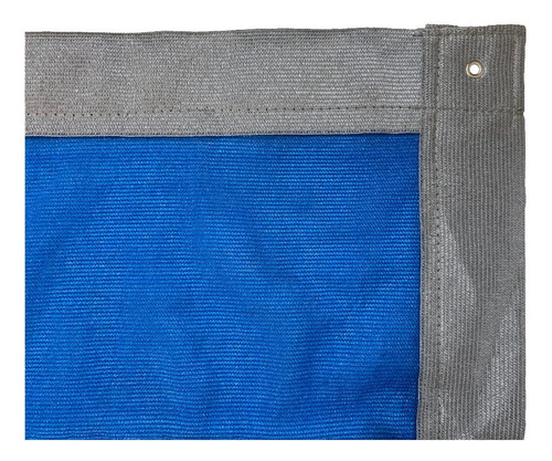 Tela Sombrite Azul 3m X 4m Com Borda E Ilhós 
