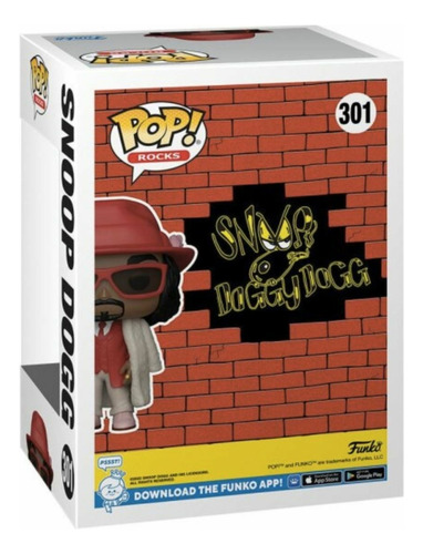 Funko Pop! Rocks #301 - Snoop Dogg: Snoop Dogg (red)