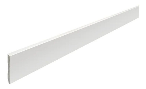 Zocalo De Eps Blanco Liso 10mm X 70mm X 2,25 Mts