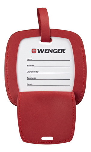 Etiqueta De Identificação Para Bagagem Jumbo Wenger - Vermel
