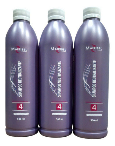  Mairibel - 3 Shampoo Neutralizante Indicador Resíduos 500ml