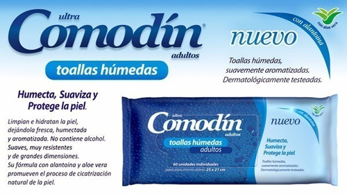 Comodin Toallas Humedas Adultos X 60