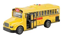 Comprar Juguete Autobus Escolar Luz Y Sonido Friccion Niños Color Amarillo