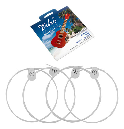 Juego De Cuerdas De Nylon Para Ukelele, Juego De 4 Cuerdas (