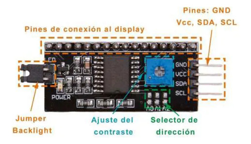 4x Módulo Conversor I2c Para Display Lcd 16x02 / 20x04
