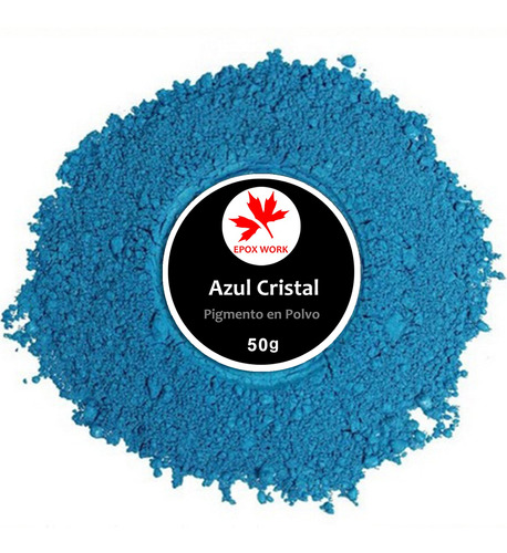 Pigmento Mentalizado Azul Cristal De 50 Gr Para Resina Epoxy