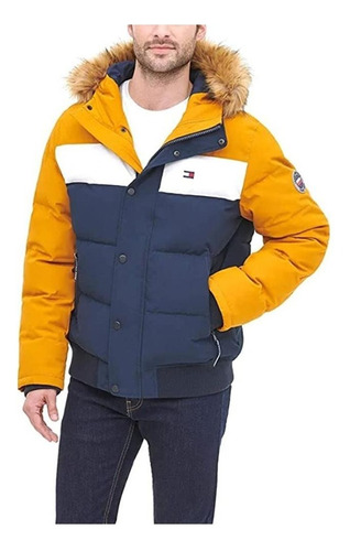 Casaca Tommy Hilfiger Arctic Bomber - Amarillo/navy