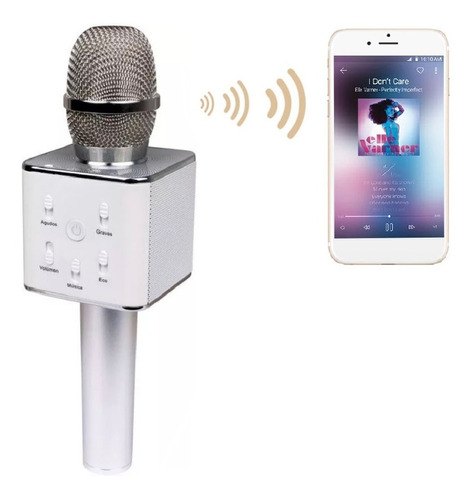Micrófono Karaoke Bluetooth Inalámbrico + Parlante + Estuche