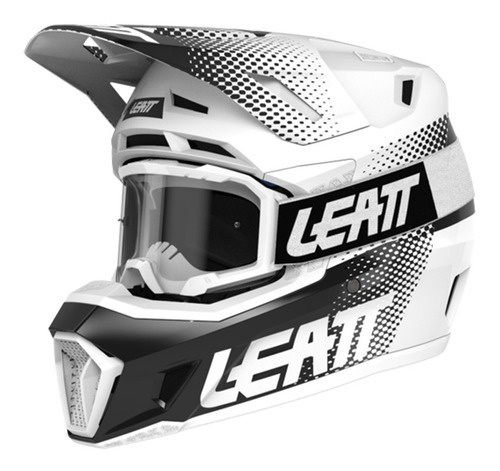 Kit Casco Y Goggle - Moto 7.5 V22 Blanco T-m -57-58 Cm Diseño Deportivo Tamaño del casco M