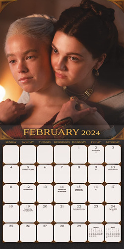 Calendario De Pared Trends International House Of The Dragon