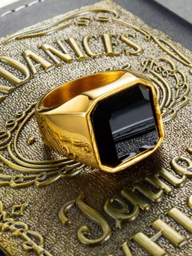 Anillo En Acero Quirúrgico Mesa - Piedras Anillos Hombre