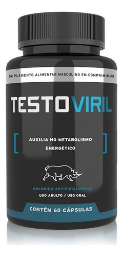 Suplemento Alimentar Masculino TestoViril Para Virilidade E Desempenho